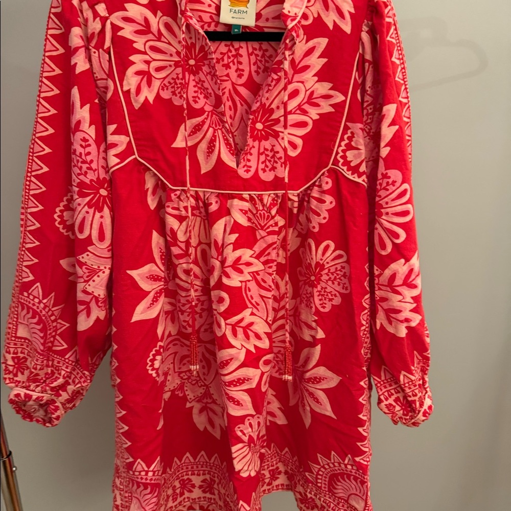 Farm Rio floral print mini dress - Picture 6 of 7